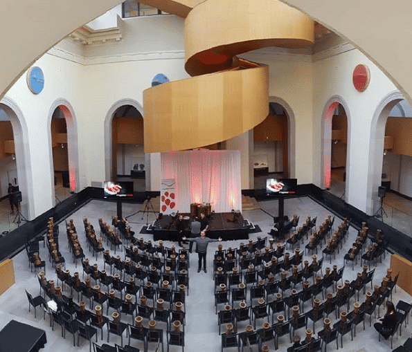 Drum Café in the concerte hall